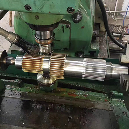 Heavy duty spline shaft making